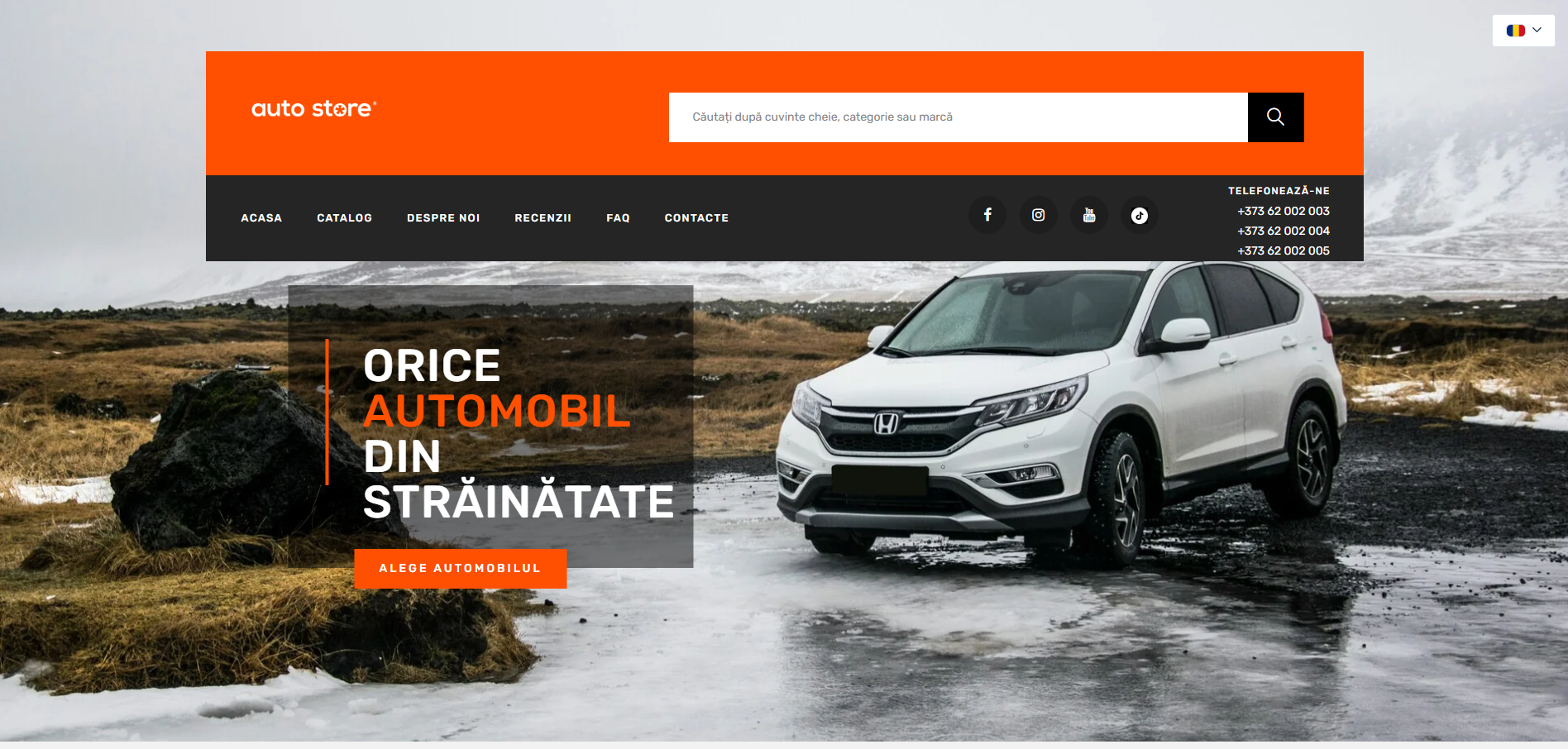 Auto Sales Website – Auto Store Moldova