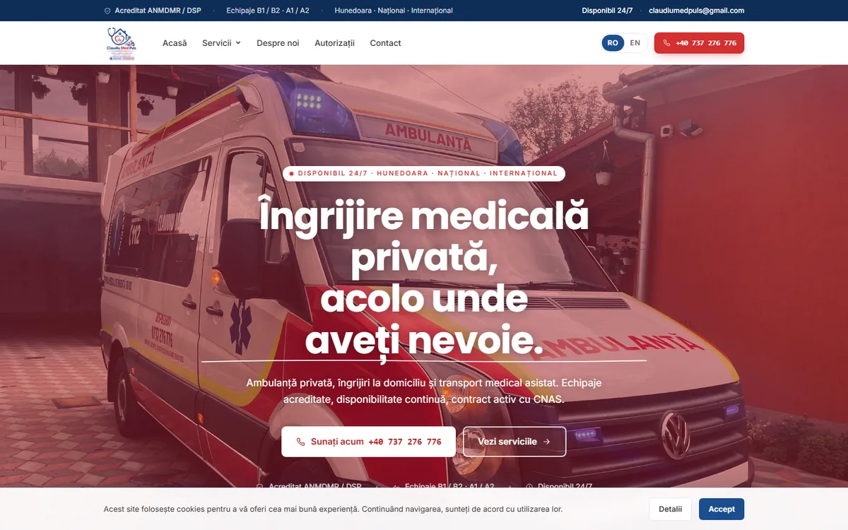Transport Medical Privat - ClaudiuMed