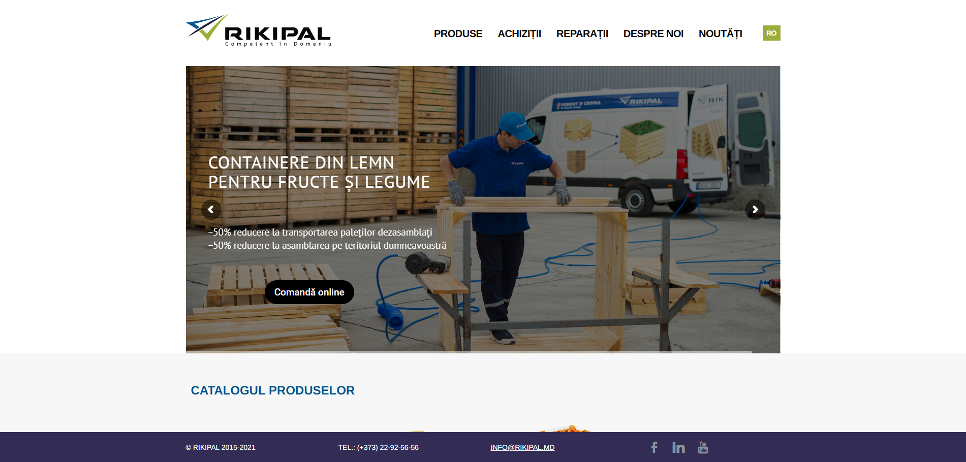 Industrial Pallet Manufacturer Website – RIKIPAL